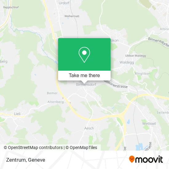 Zentrum map