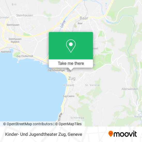 Kinder- Und Jugendtheater Zug map