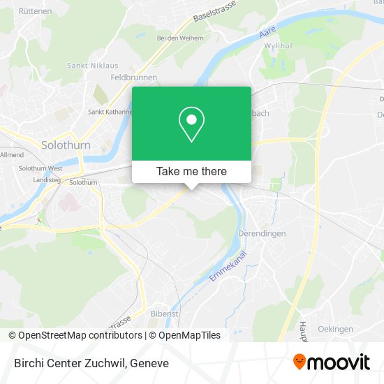 Birchi Center Zuchwil map