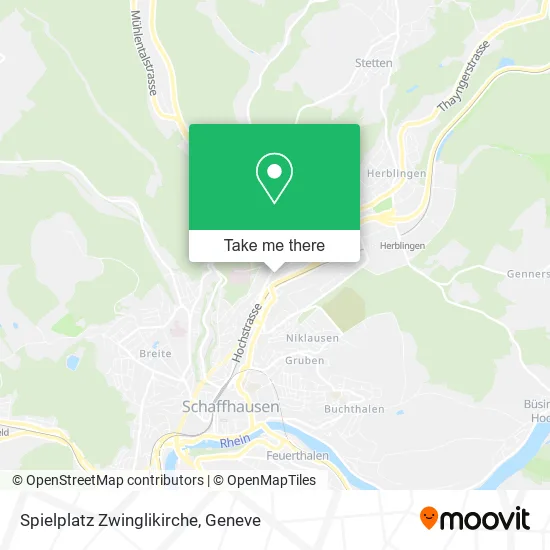 Spielplatz Zwinglikirche map