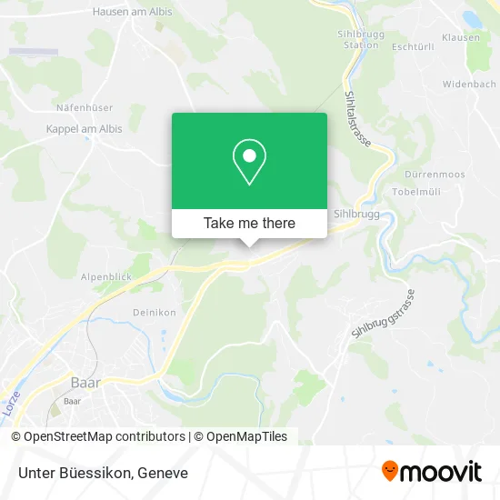 Unter Büessikon map