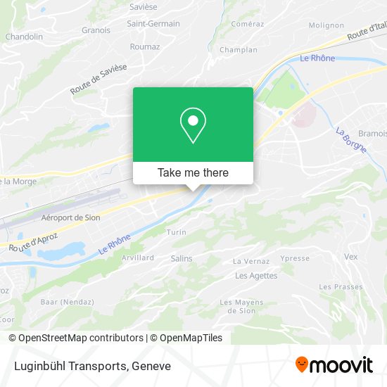 Luginbühl Transports map