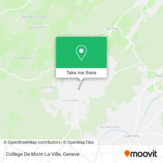 Collège De Mont-La-Ville map