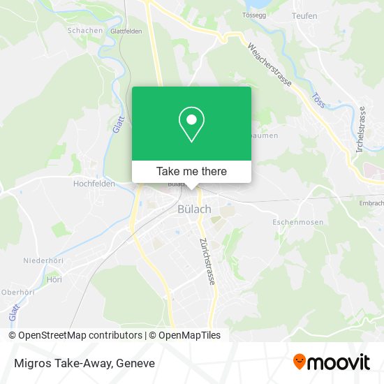 Migros Take-Away map