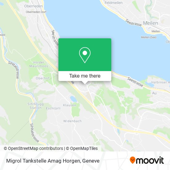 Migrol Tankstelle Amag Horgen map