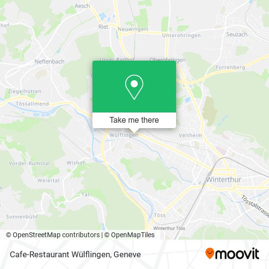 Cafe-Restaurant Wülflingen map