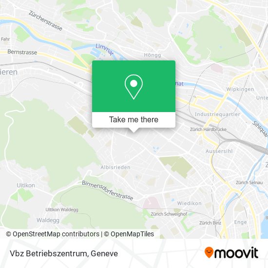 Vbz Betriebszentrum map