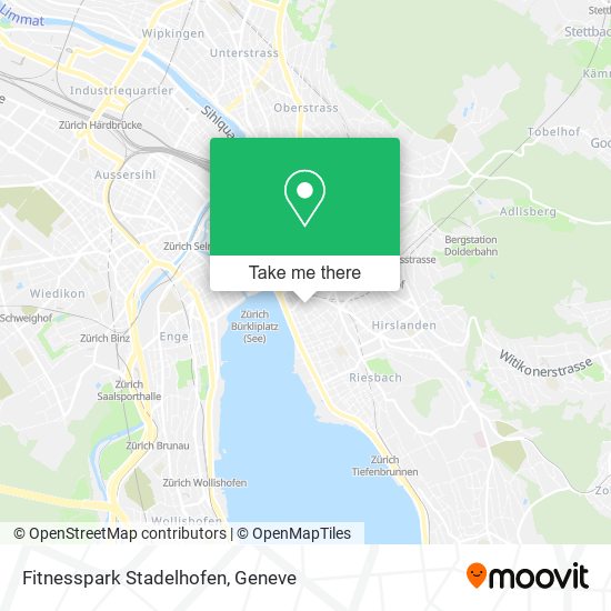 Fitnesspark Stadelhofen map