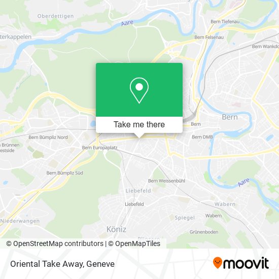 Oriental Take Away map