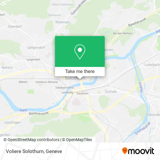 Voliere Solothurn map