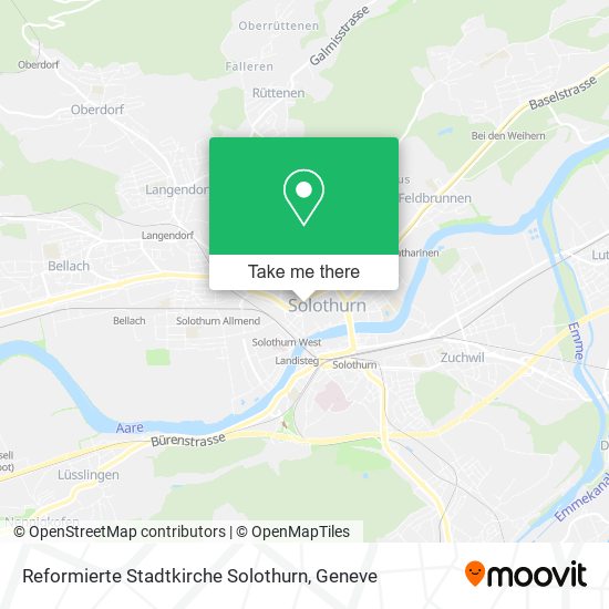 Reformierte Stadtkirche Solothurn map
