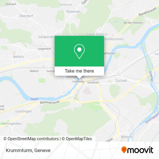 Krummturm map