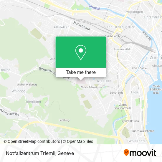 Notfallzentrum Triemli map