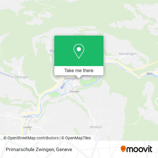 Primarschule Zwingen map