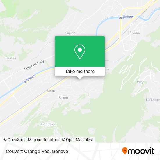 Couvert Orange Red map
