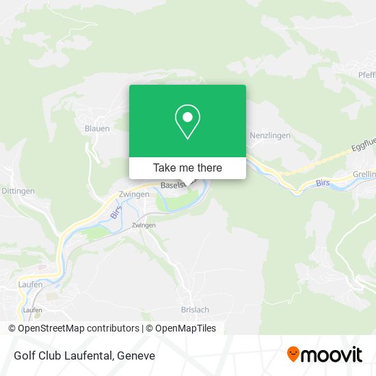 Golf Club Laufental map