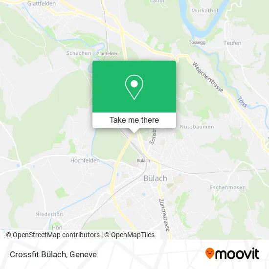 Crossfit Bülach map