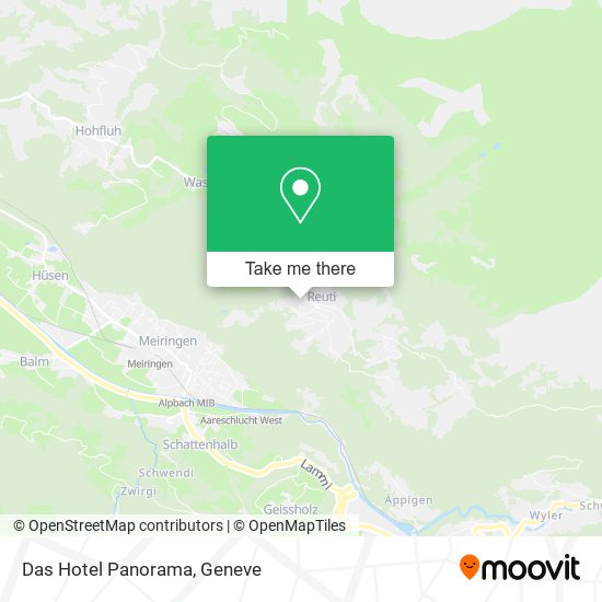 Das Hotel Panorama map