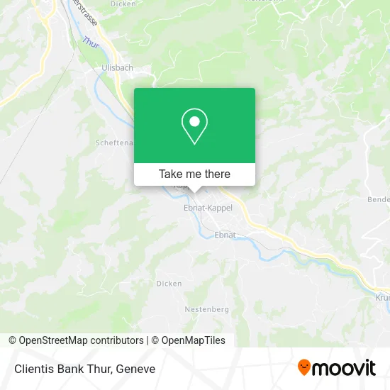 Clientis Bank Thur map