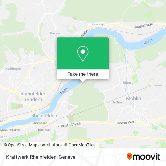 Kraftwerk Rheinfelden map
