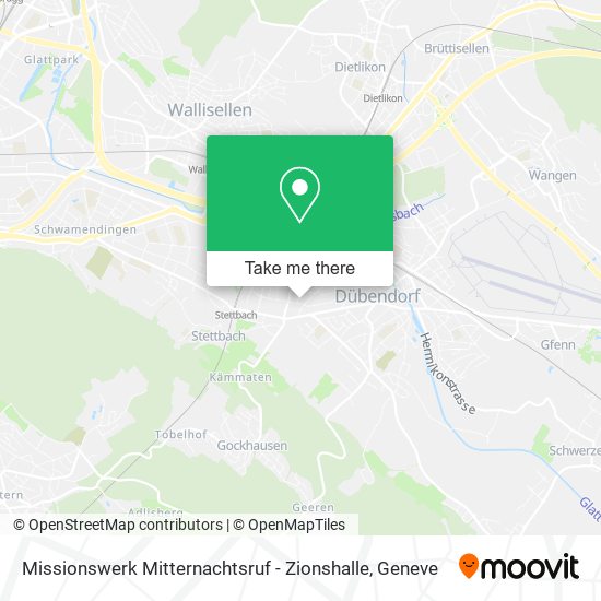 Missionswerk Mitternachtsruf - Zionshalle map