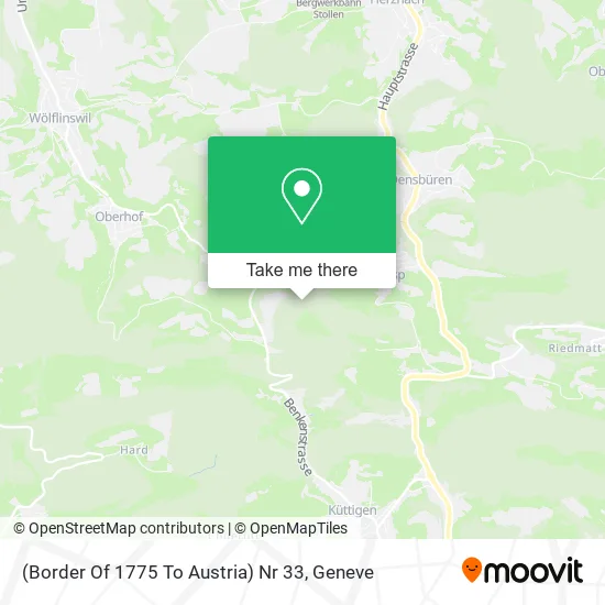 (Border Of 1775 To Austria) Nr 33 map