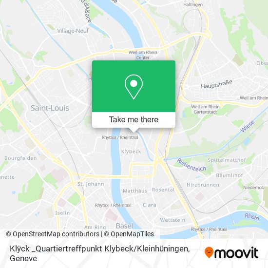Klÿck _Quartiertreffpunkt Klybeck / Kleinhüningen map