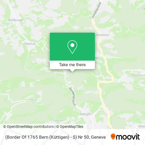 (Border Of 1765 Bern (Küttigen) - S) Nr 50 plan
