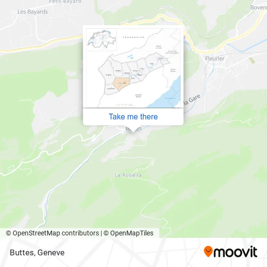 Buttes map