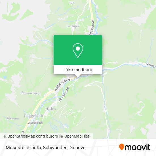 Messstelle Linth, Schwanden map