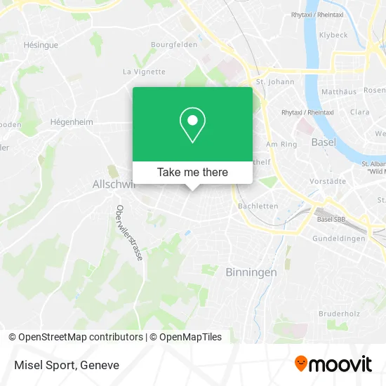 Misel Sport map