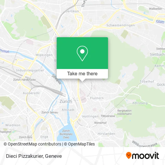 Dieci Pizzakurier map