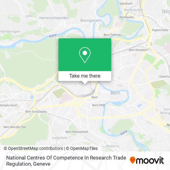National Centres Of Competence In Research Trade Regulation map