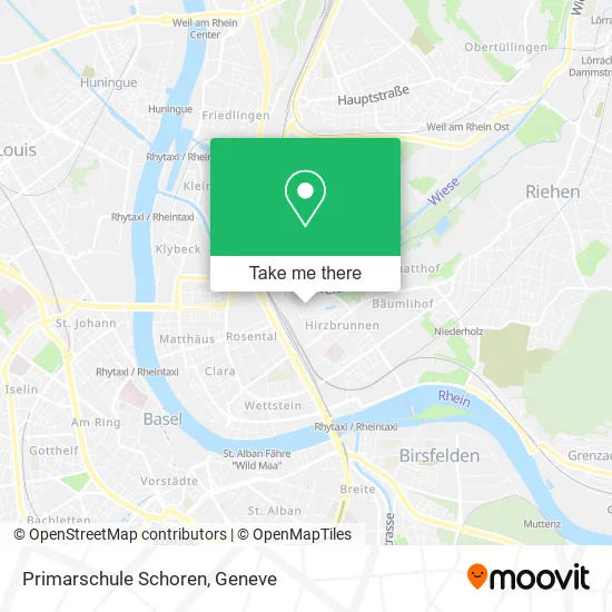 Primarschule Schoren map