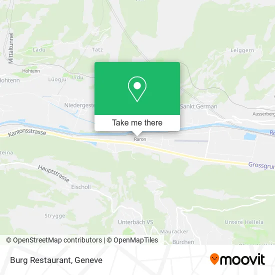 Burg Restaurant map