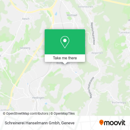 Schreinerei Hanselmann Gmbh map