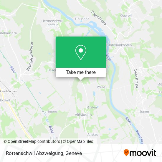 Rottenschwil Abzweigung map