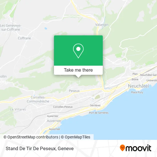 Stand De Tir De Peseux map