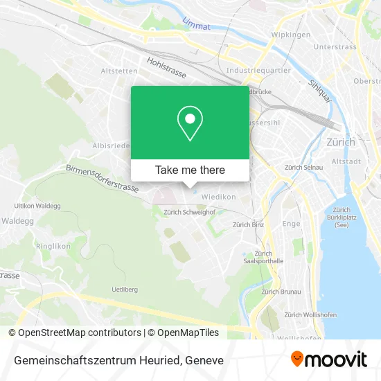 Gemeinschaftszentrum Heuried map