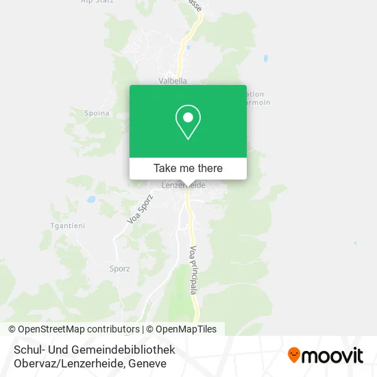 Schul- Und Gemeindebibliothek Obervaz / Lenzerheide map