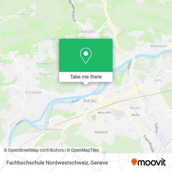 Fachhochschule Nordwestschweiz map