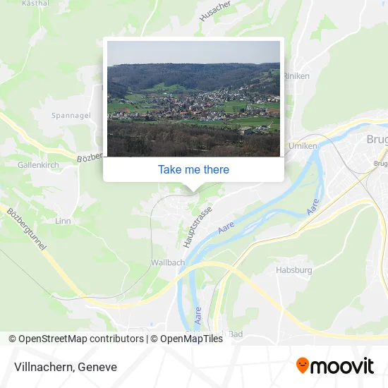 Villnachern map