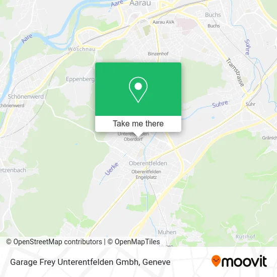 Garage Frey Unterentfelden Gmbh map