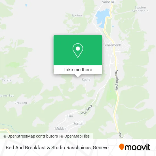 Bed And Breakfast & Studio Raschainas map
