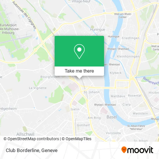 Club Borderline map