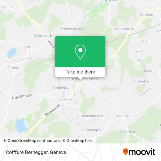 Coiffure Bernegger map