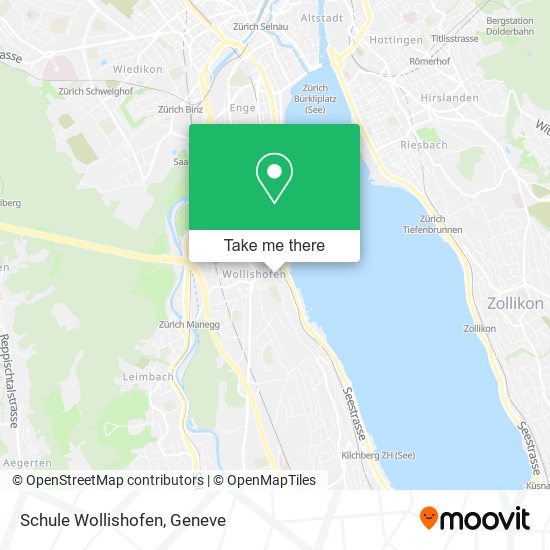 Schule Wollishofen map