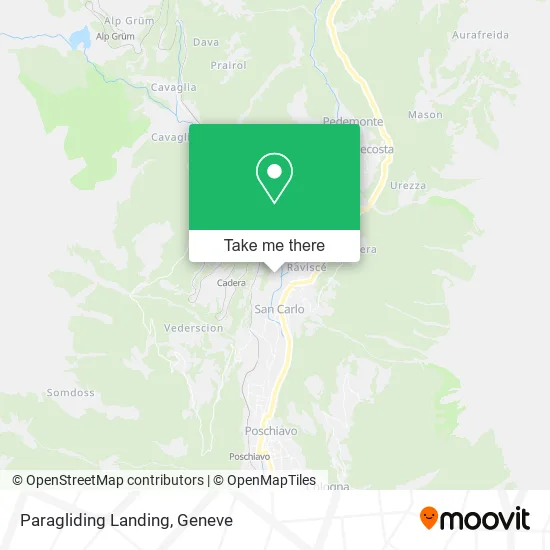 Paragliding Landing map