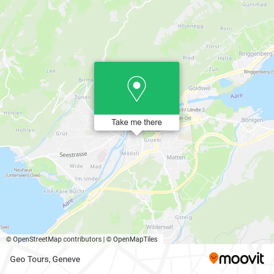 Geo Tours map
