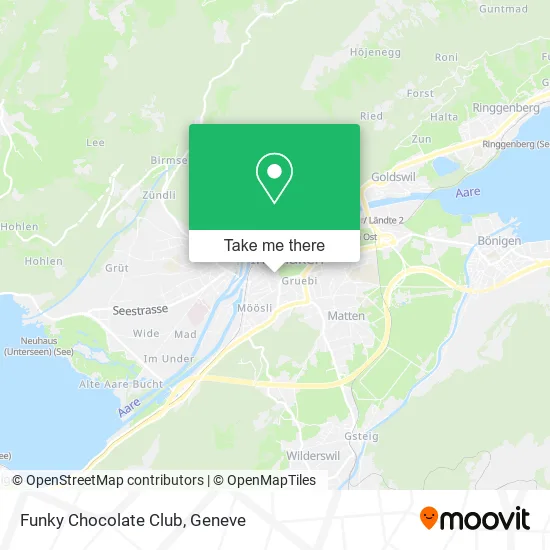 Funky Chocolate Club map